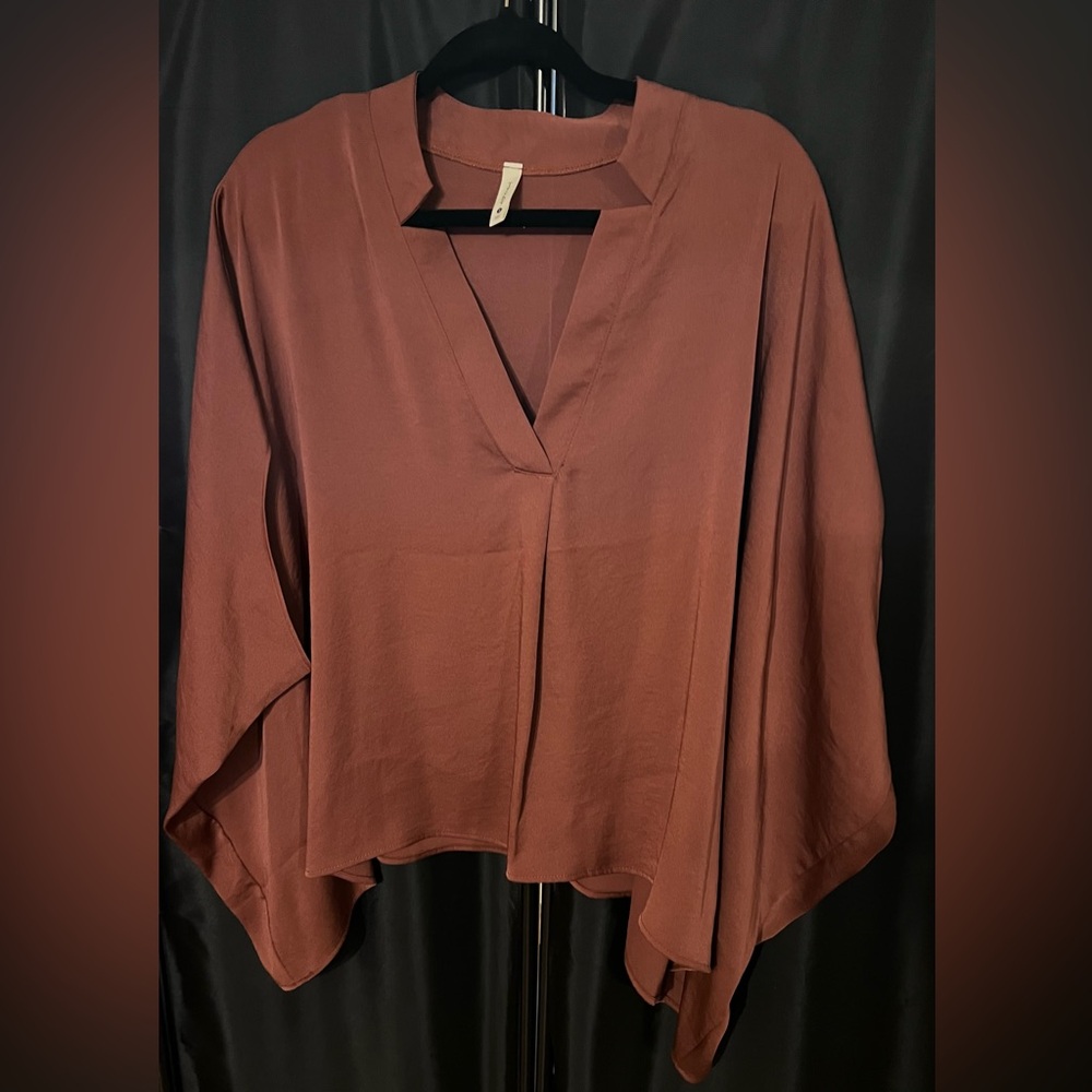 Tyche Deep Brown Women's Blouse